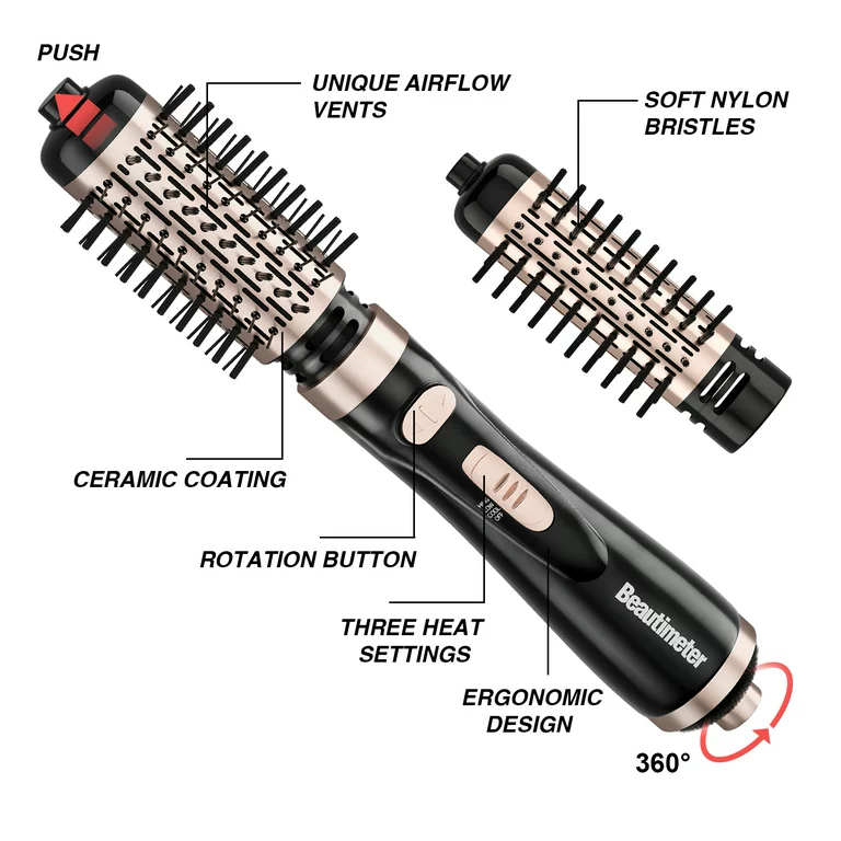 Auto-Spin Hair Dryer Brush, 3-in-1 Hot Air Brush Kit - Image 2
