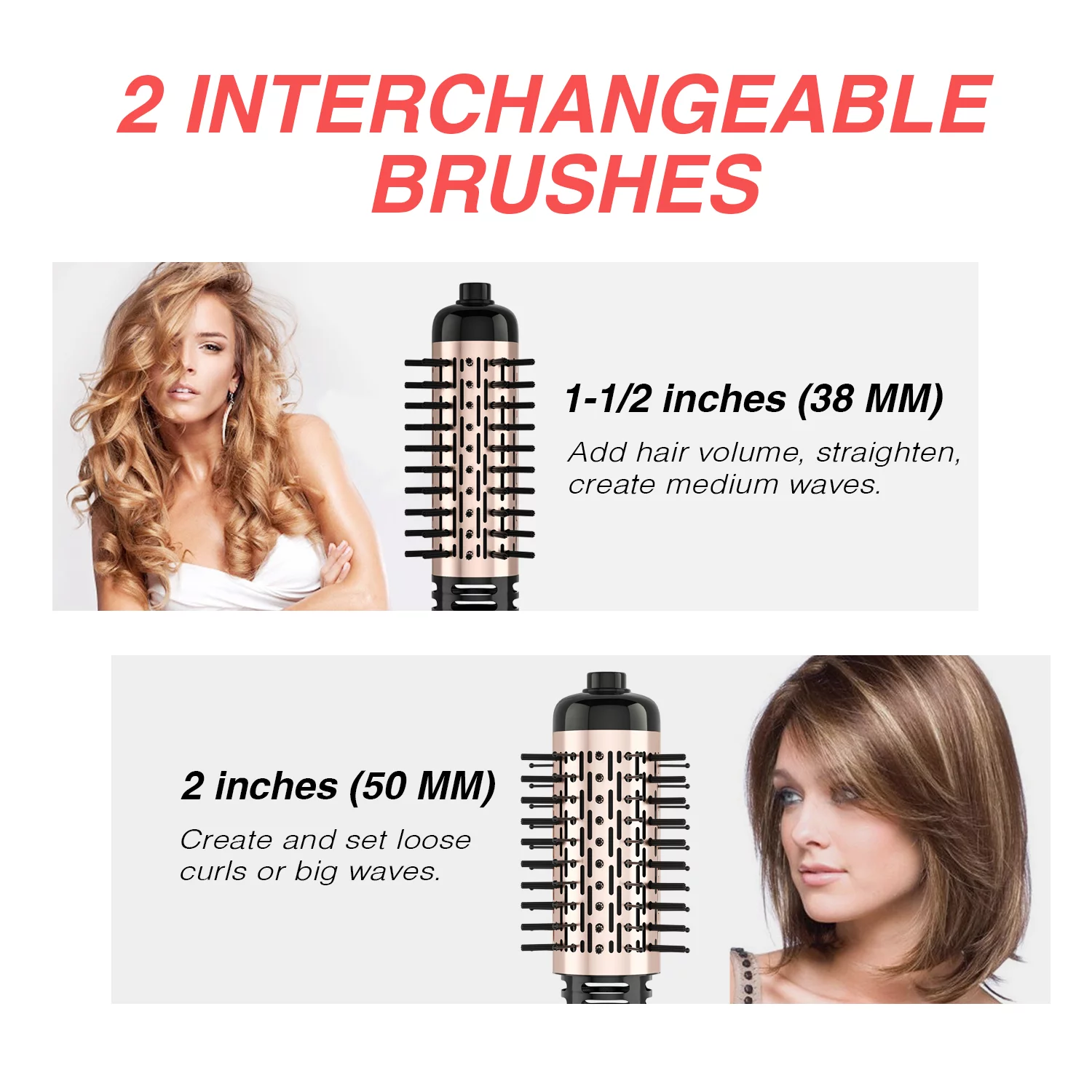 Auto-Spin Hair Dryer Brush, 3-in-1 Hot Air Brush Kit - Image 3