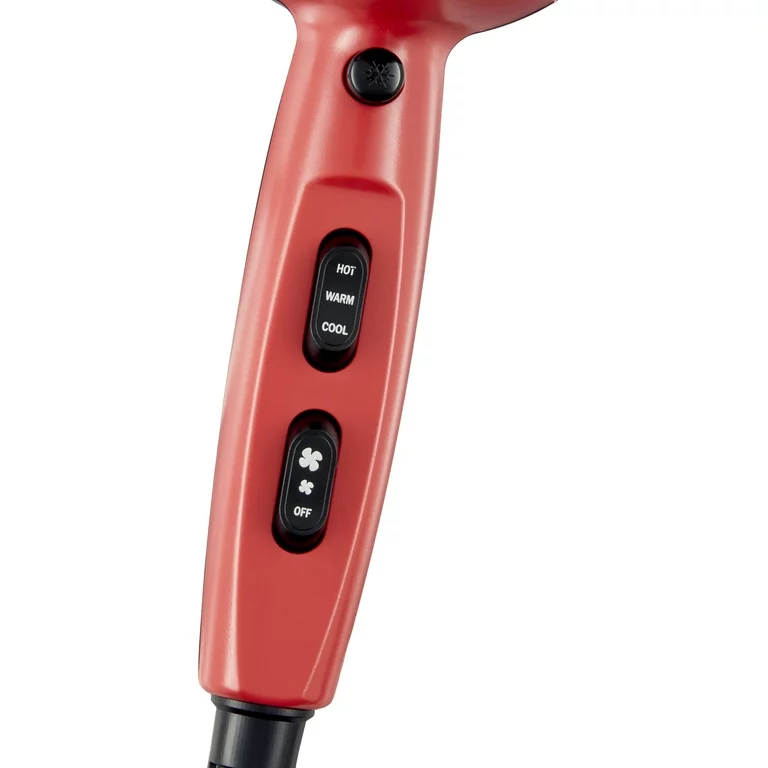 Ceramic Hair Dryer with 4 Additional Styling Attachments, 1875 Watts, Red - Image 3